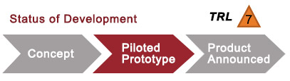 Status of development: piloted prototype