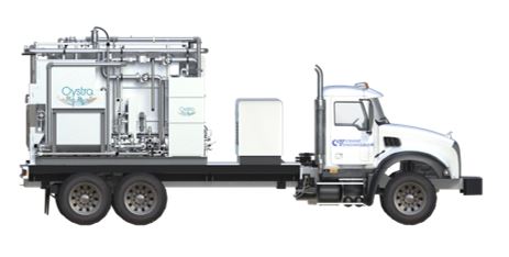 Image of oystra crane truck.