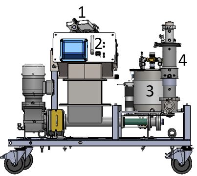 Diagram of the interanl parts of the Toronto Toilet