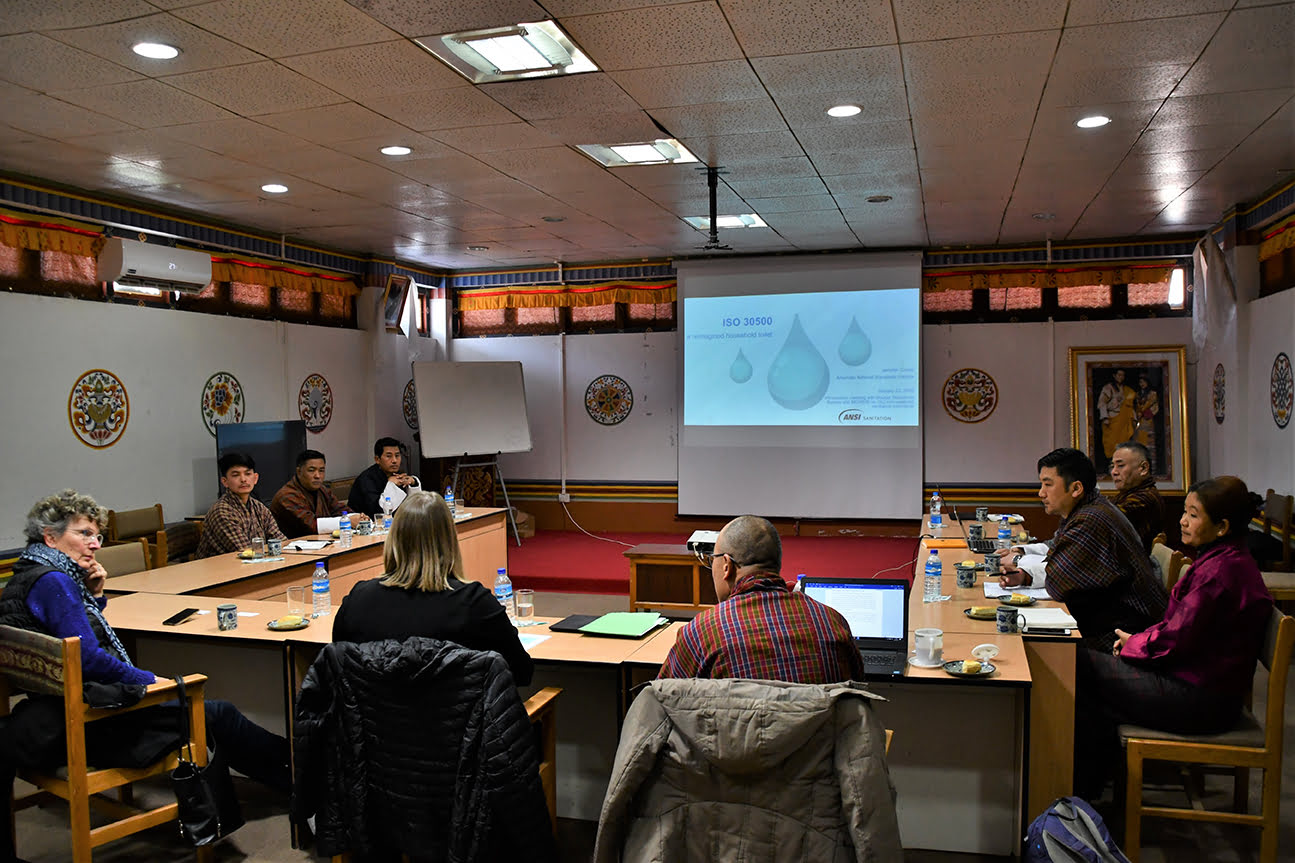 Bhutan, January 2020, Meeting with Bhutan Standards Bureau (BSB) and Bhutan Toilet Organisation (BTO)